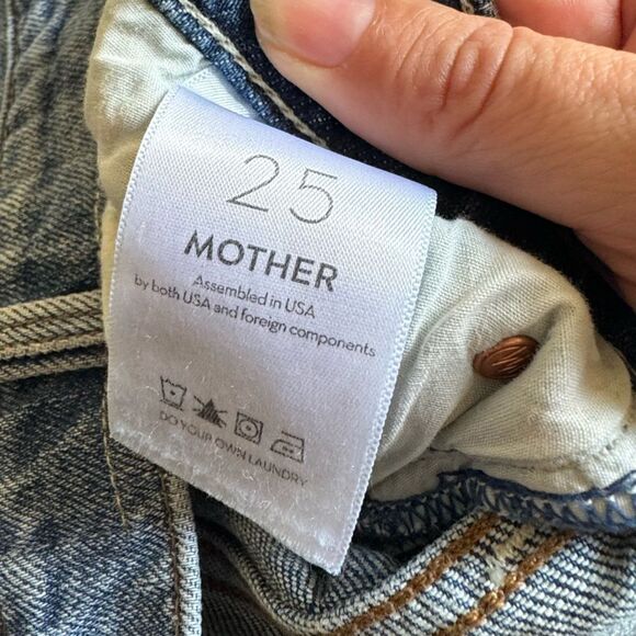 Mother Superior High Waisted Rider Ankle Distressed Jeans - Picture 10 of 11